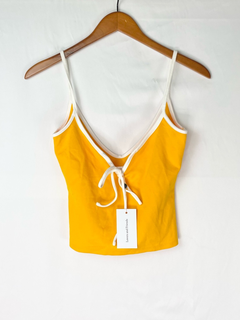 NEW Lovers and Friends Maddison Top in Orange and‎ White Size Small